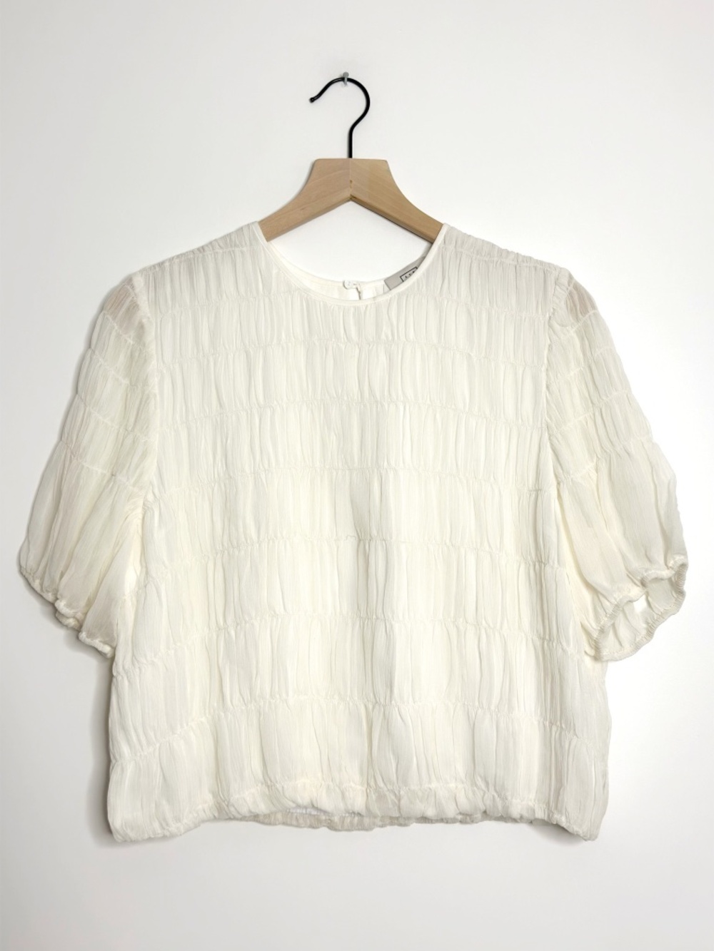 AYR Silk Cotton Smocked Blouse